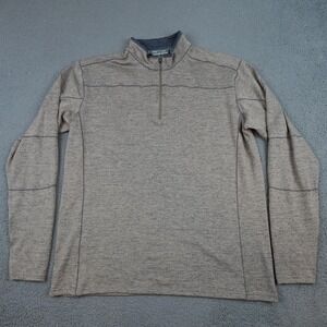 Kuhl Ryzer 1/4 Zip Pullover Mens 2XL Gray Mock Neck Hiking Shirt Top 3112